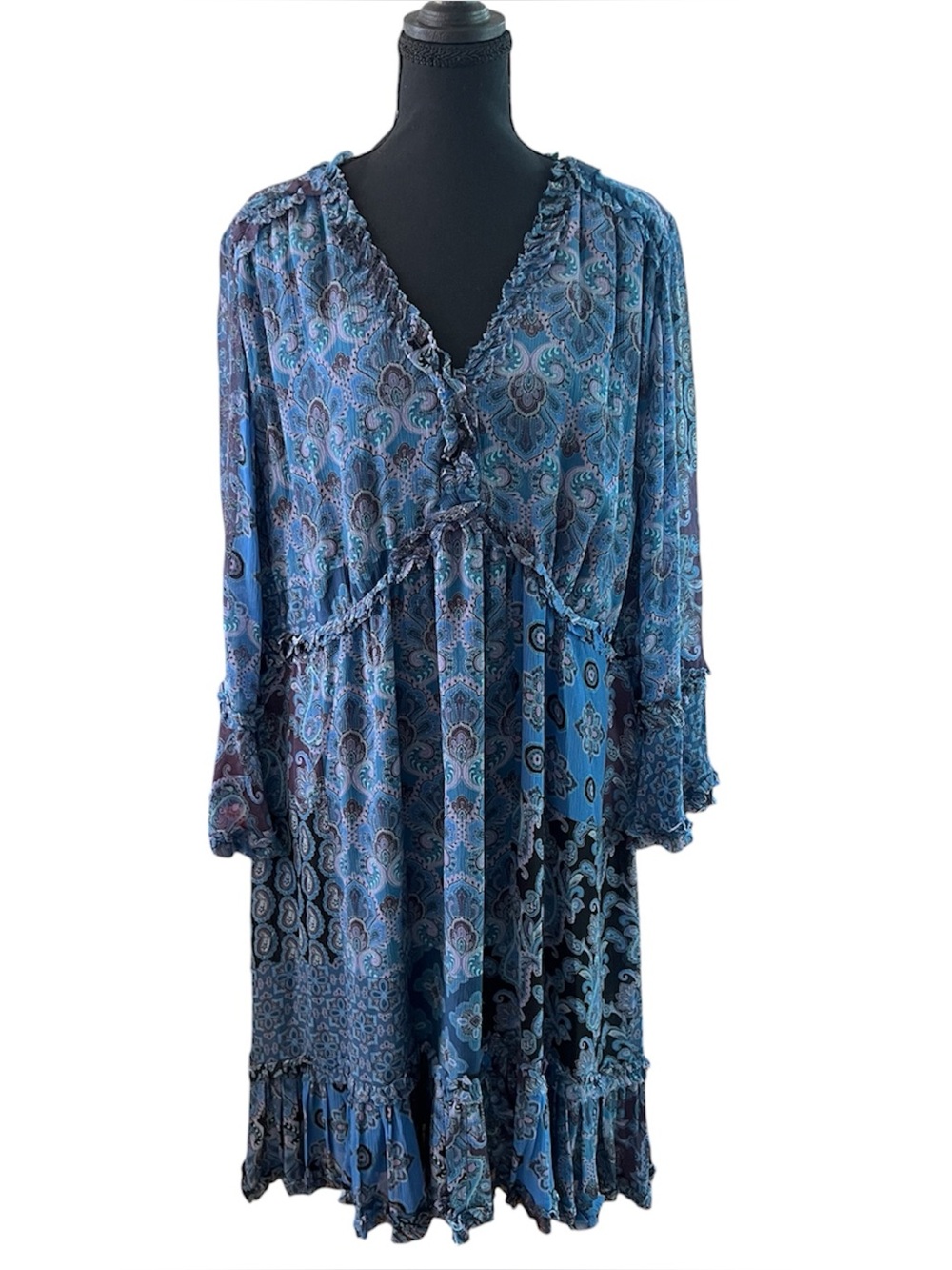 Kobi Halperin Emilee Patchwork Dress - XXL - Picture 2 of 7